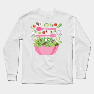 Pink Salad Long Sleeve T-Shirt